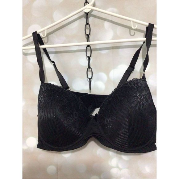 Renee Rolf’s Pure Beauty Black Lacy Molded Cup Underwire Bra Size 40 C 🫦 - Picture 11 of 12